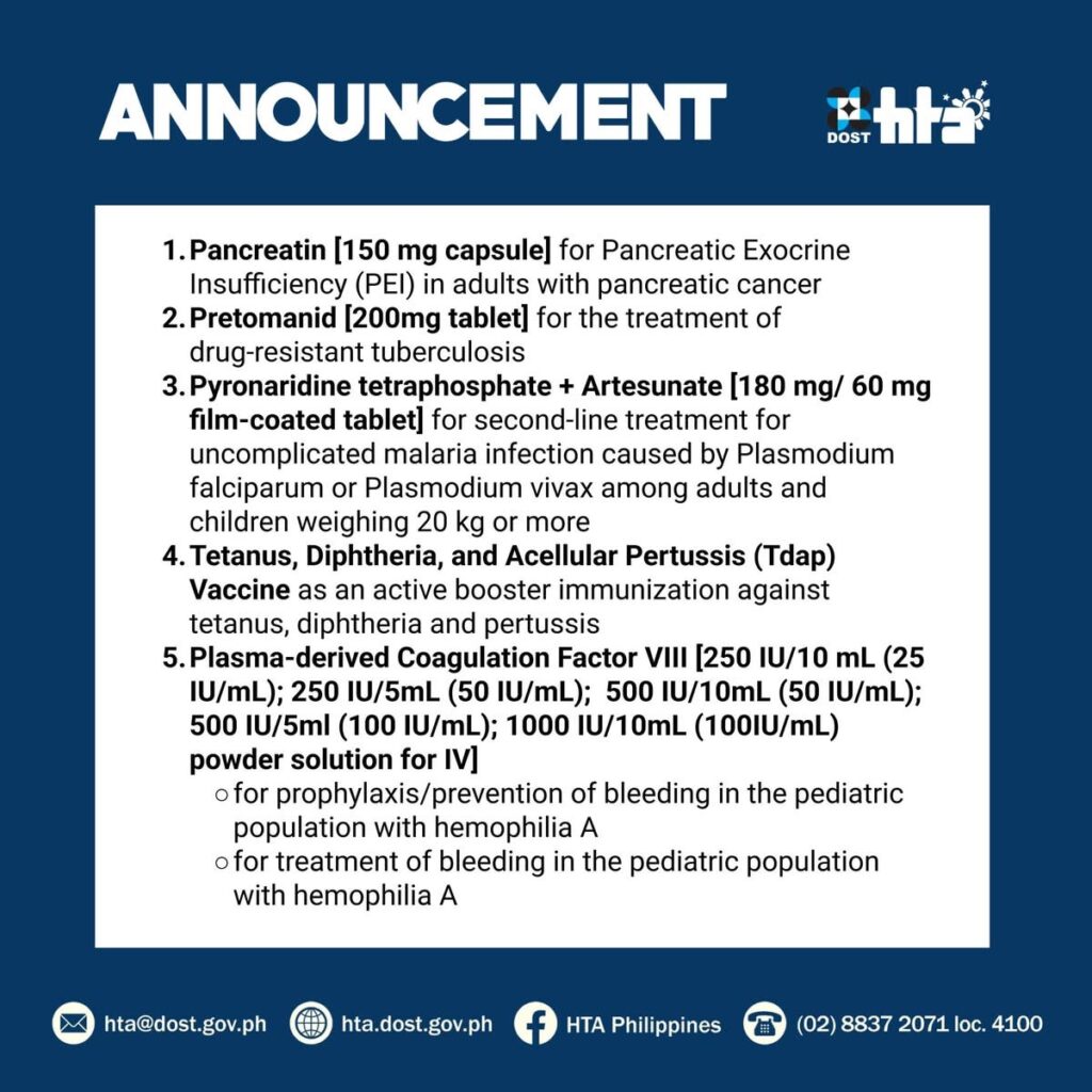 A Major Milestone in the Fight Against Drug-Resistant Tuberculosis: The Department of Health approved the Inclusion of Pretomanid in the Philippine National Drug Formulary